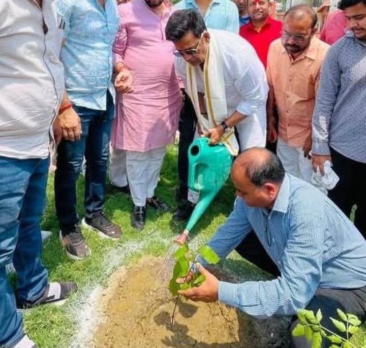 मां के नाम सिंदूर का पौधा लगाकर सांसद रवि किशन शुक्ला ने दिया पर्यावरण और परंपरा को सहेजने का संदेश