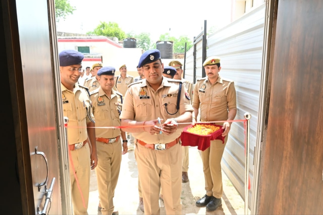 पुलिस अधीक्षक ने पुलिस लाइन में किया नवीनीकृत जिला प्रशिक्षण इकाई(DTC) व सैलून का उद्घाटन